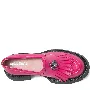 Mocasini dama, Glemis, piele naturala - Cod: 655, Culoare: Magenta, Talpa: Neagra, Marime: 38