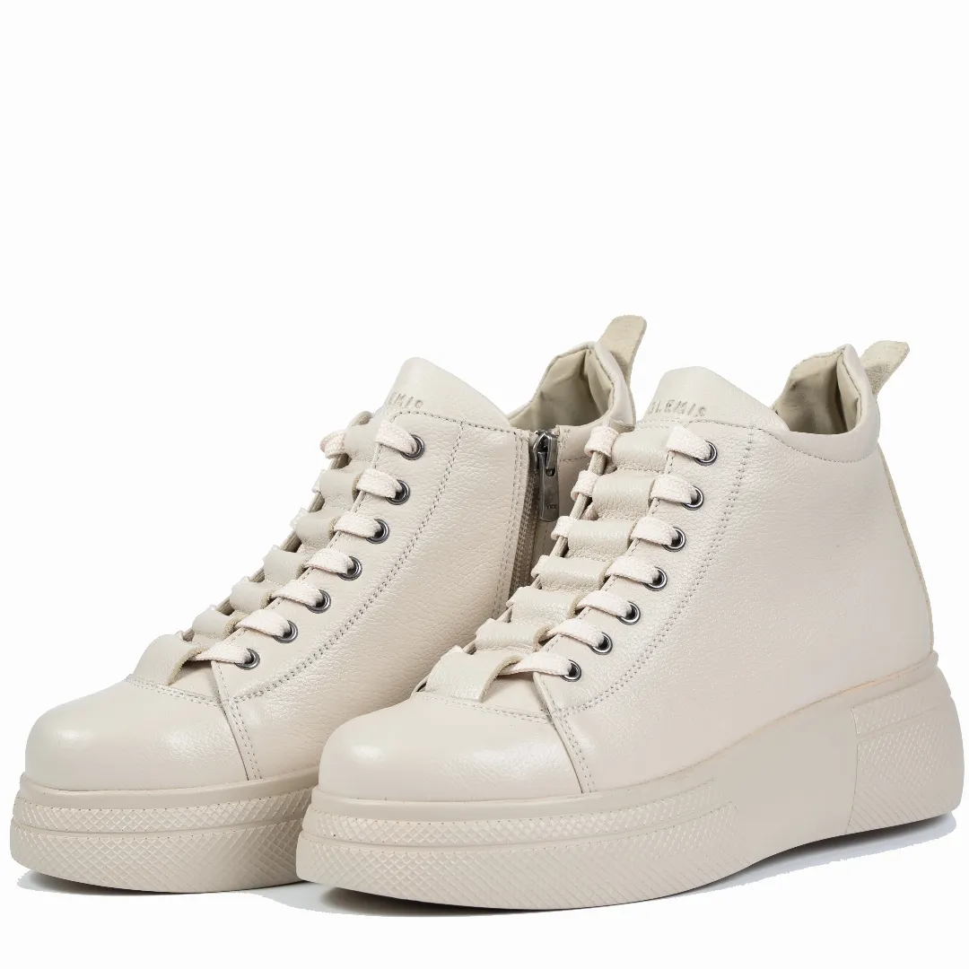 Ghete dama premium, Glemis, piele naturala - Cod: PS-asti-1135, Culoare: Bej Bizon, Marime: 39 (25.7 cm)