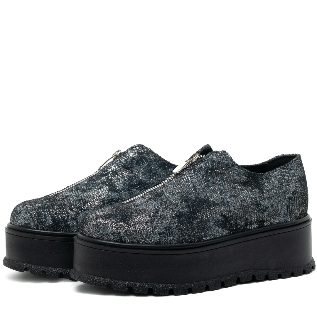 Pantofi casual dama, Glemis, piele naturala - Model: IB-2275, Culoare: Cenusiu, Marime: 38 (24.5 cm)