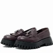 Mocasini dama, Glemis, piele naturala - Model: IB-2610, Culoare: Bordo, Marime: 38 (25 cm)