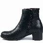 Ghete dama clasic, Glemis, piele naturala - Cod: PS-galaxy-10, Culoare: Negru Box, Marime: 38 (24.6 cm)