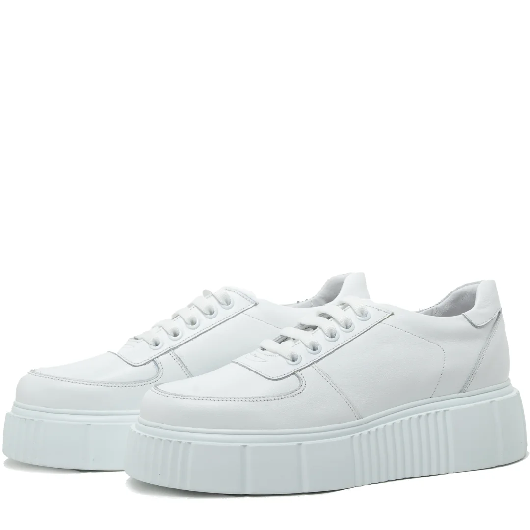 Pantofi casual dama, Glemis, piele naturala - Model: AN-1475, Culoare: Alb, Marime: 38 (25 cm)