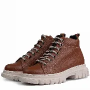 Ghete dama calapod lat, Glemis, piele naturala - Cod: Lejero, Culoare: Maro Bizon, Marime: 38 (24.8 cm)