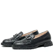 Mocasini dama, Glemis, piele naturala - Cod: 650, Culoare: Negru, Marime: 39