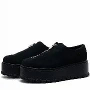 Pantofi casual dama, Glemis, piele naturala intoarsa - Model: IB-2275, Culoare: Negru velur, Marime: 38 (24.5 cm)