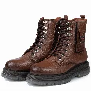 Ghete dama, Glemis, piele naturala - Cod: NE-389, Culoare: Maro Bizon, Marime: 40 (26.6 cm)