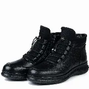 Ghete dama confort, Glemis, piele naturala - Cod: AS-296, Culoare: Negru Box, Marime: 37 (24.4 cm)