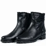 Ghete dama clasic, Glemis, piele naturala - Cod: AS-4121-1, Culoare: Negru Box, Marime: 38 (25 cm)