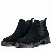 Ghete dama, Glemis, piele naturala - Cod: JD-cloe-1280, Culoare: Negru Velur, Marime: 38 (24.8 cm)