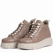 Ghete dama premium, Glemis, piele naturala - Cod: PS-asti-1135, Culoare: Taupe Bizon, Marime: 41 (27 cm)