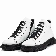 Ghete dama calapod lat, Glemis, piele naturala - Cod: Lejero, Culoare: Alb Box, Marime: 38 (24.8 cm)