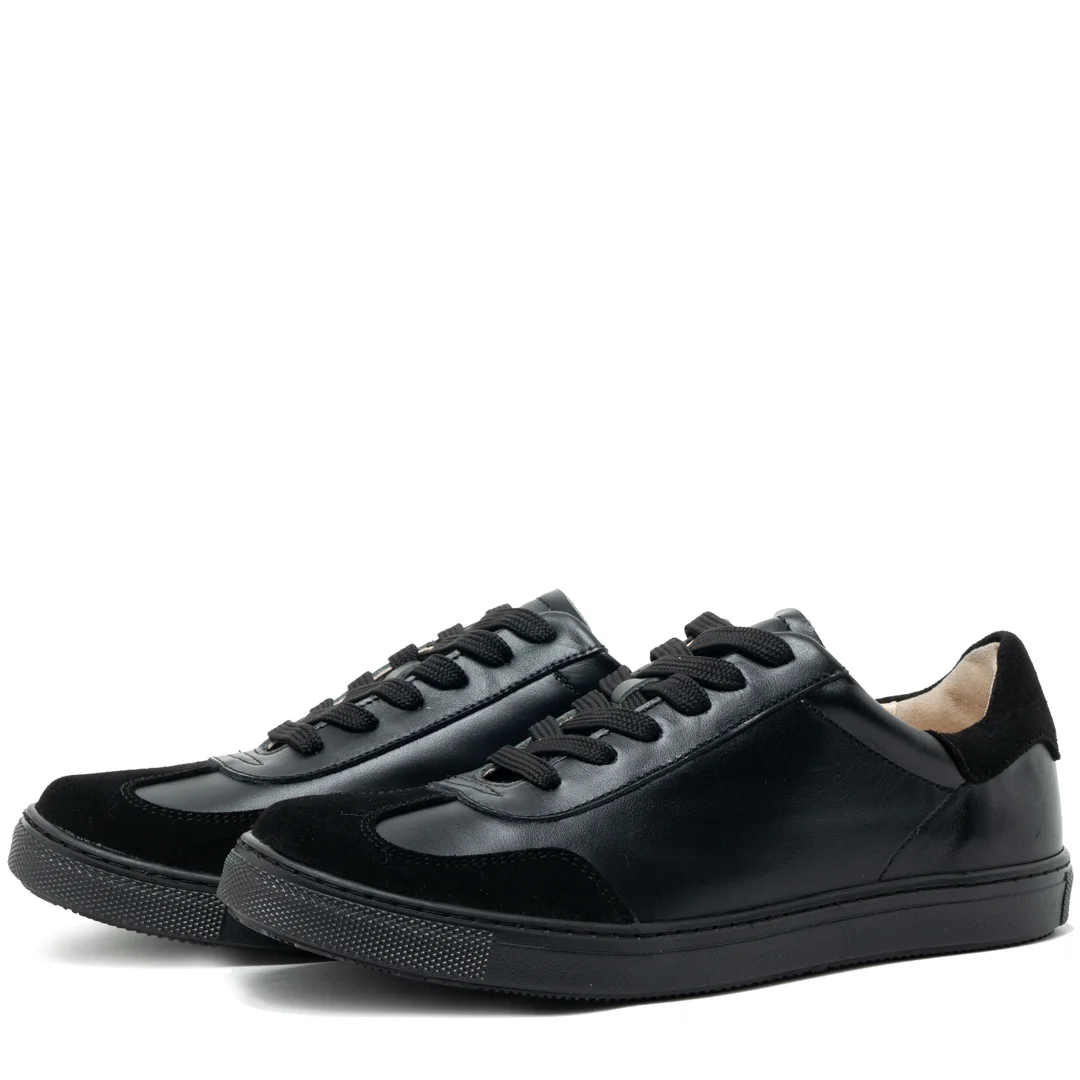 Pantofi casual dama, Glemis, piele naturala - Model: PS-vero-1130, Culoare: Negru Box Velur, Marime: 38 (24.9 cm)