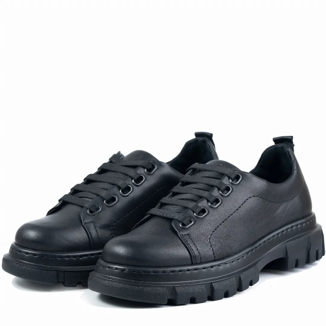 Pantofi casual dama, Glemis, piele naturala - Cod: 665, Culoare: Negru, Marime: 38