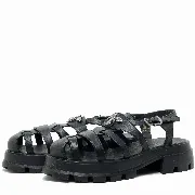 Sandale dama, Glemis, piele naturala - Model: IB-10060, Culoare: Negru, Numar: 38