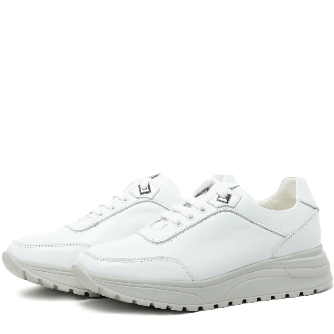 Pantofi casual dama, Glemis, piele naturala - Model: PS-bela-980, Culoare: Alb Box, Marime: 38 (24.7 cm)