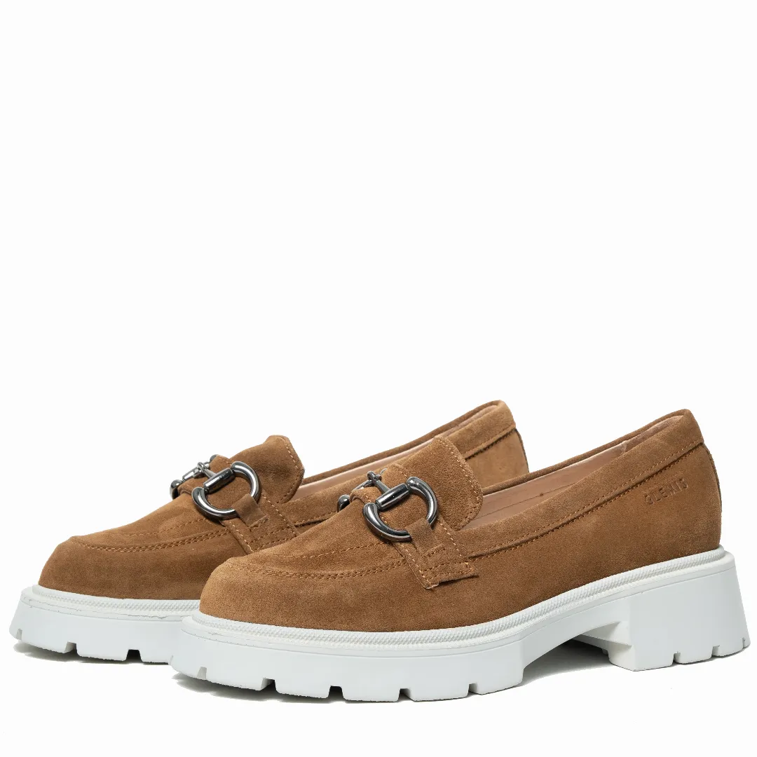 Mocasini dama, Glemis, piele naturala intoarsa - Cod: 660, Culoare: Maro, Marime: 38