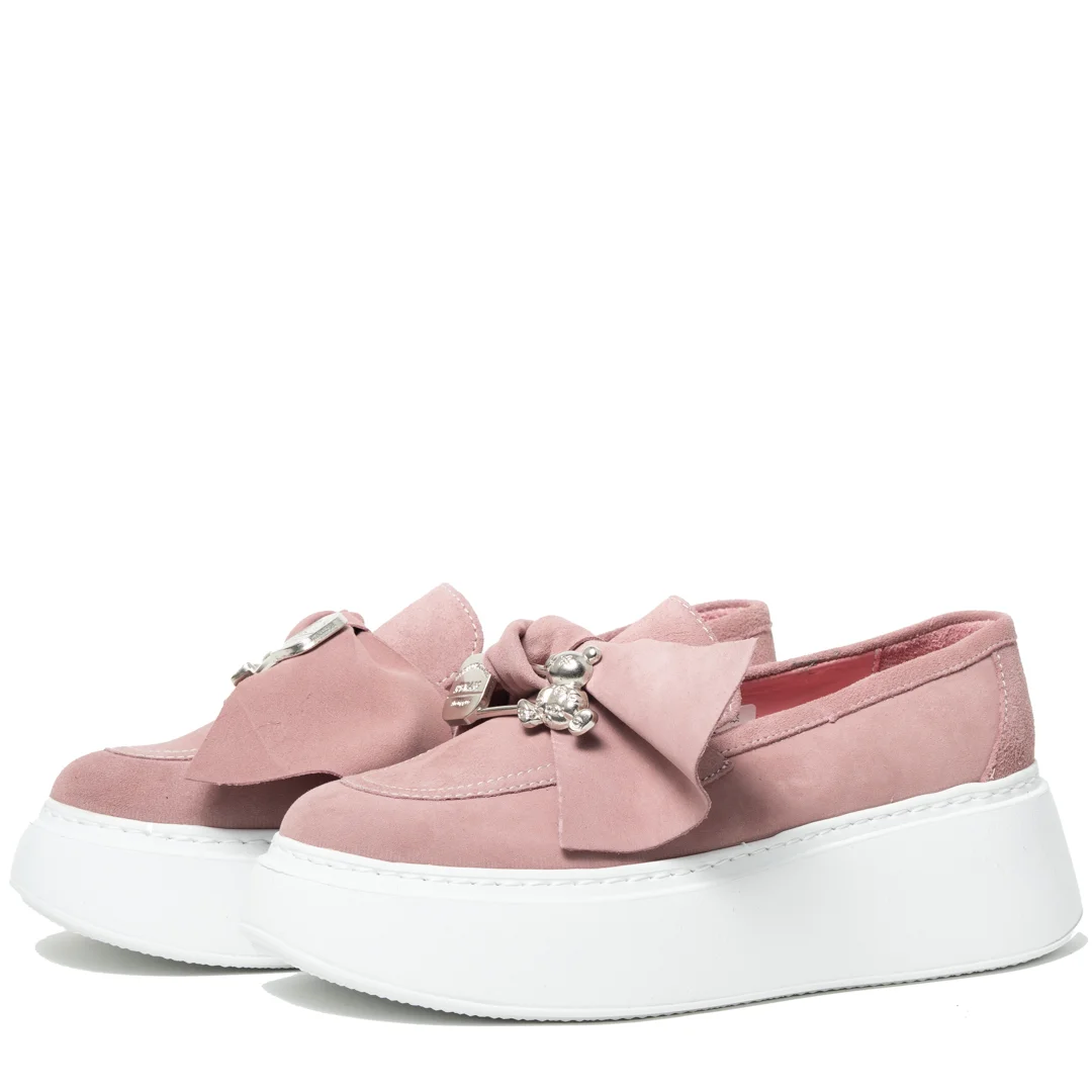 Pantofi casual dama, Glemis, piele naturala intoarsa - Model: IB-2635, Culoare: Roz, Marime: 38 (25 cm)