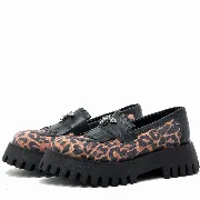 Mocasini dama, Glemis, piele naturala - Model: IB-2610, Culoare: Leopard, Marime: 38 (25 cm)