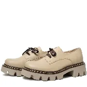 Pantofi casual dama, Glemis, piele naturala - Model: IB-2305, Culoare: Alb Natur, Marime: 38 (25 cm)
