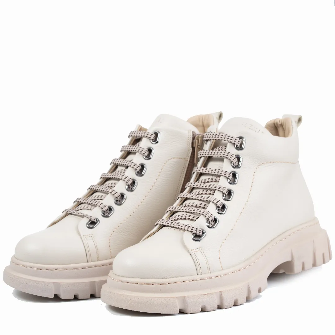 Ghete dama calapod lat, Glemis, piele naturala - Cod: Lejero, Culoare: Bej Bizon, Marime: 38 (24.8 cm)