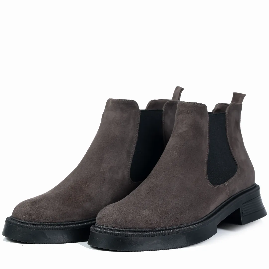 Ghete dama, Glemis, piele naturala - Cod: JD-cloe-1280, Culoare: Taupe Camoscio, Marime: 38 (24.8 cm)