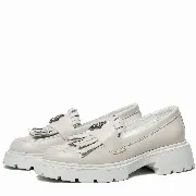 Mocasini dama, Glemis, piele naturala - Cod: 655, Culoare: Alb natur, Marime: 38