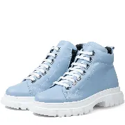 Ghete dama calapod lat, Glemis, piele naturala - Cod: Lejero, Culoare: Albastru Box, Marime: 38 (24.8 cm)