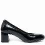 Pantofi dama eleganti, Glemis, piele naturala - Model: Siena, Culoare: Negru naplac, Marime: 38 (25 cm)