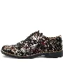 Pantofi casual dama, Glemis, piele naturala - Model: AN-1240-K, Culoare: Negru floral, Marime: 38 (24.7 cm)