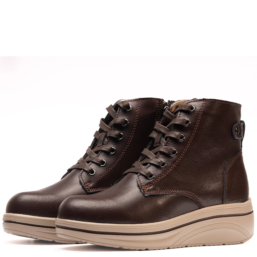 Ghete dama, Voguer, piele naturala - Colectie: Urban Explorer, Culoare: Maro inchis, Marime: 39