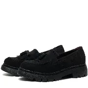 Pantofi casual dama, Glemis, piele naturala intoarsa - Model: IB-2605, Culoare: Negru, Marime: 38 (25 cm)