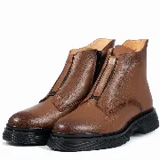 Ghete dama, Glemis, piele naturala - Cod: NE-423, Culoare: Maro Box, Marime: 38 (25.2 cm)