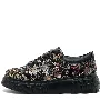 Pantofi casual dama, Glemis, piele naturala - Model: AN-1260-A, Culoare: Negru Floral, Marime: 38 (24.8 cm)