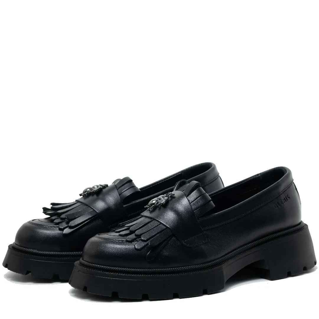 Mocasini dama, Glemis, piele naturala - Cod: 655, Culoare: Negru, Marime: 38