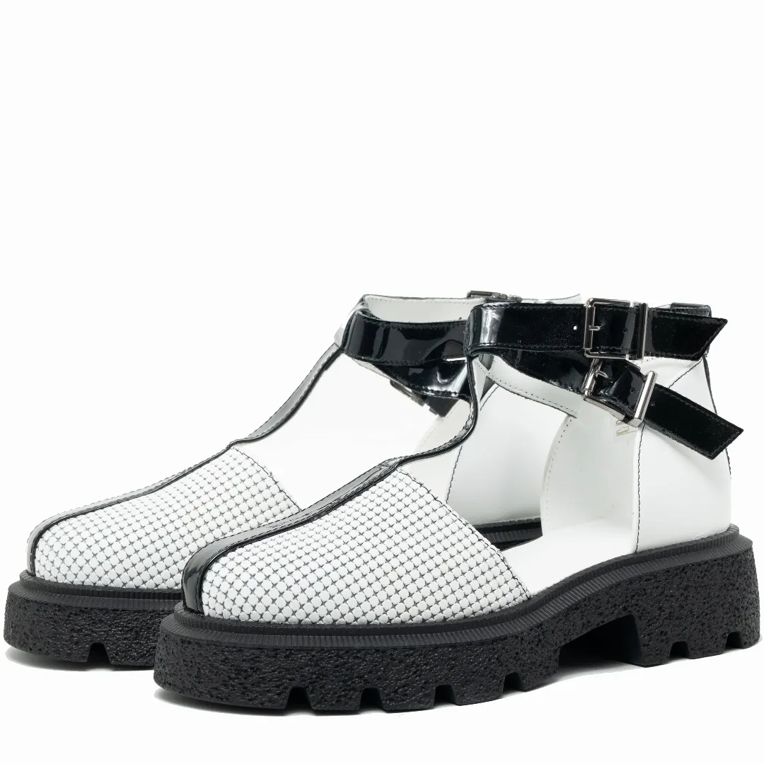 Sandale dama, Glemis, piele naturala - Model: IB-16850, Culoare: Alb, Numar: 38