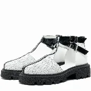 Sandale dama, Glemis, piele naturala - Model: IB-16850, Culoare: Alb, Numar: 38