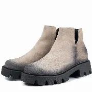 Ghete dama smart office, Glemis, piele naturala - Cod: IB-4000, Culoare: Bej, Marime: 38 (24.5 cm)