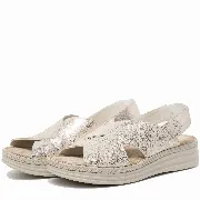 Sandale dama confort, Glemis, piele naturala - Model: Serina, Culoare: Auriu, Marime: 38 (24.5 cm)