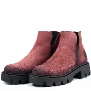 Ghete dama smart office, Glemis, piele naturala - Cod: IB-4000, Culoare: Bordo, Marime: 38 (24.5 cm)