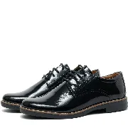 Pantofi casual dama, Glemis, piele naturala - Model: AN-1240-K, Culoare: Negru Lucios, Marime: 38 (24.7 cm)