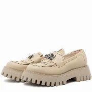 Mocasini dama, Glemis, piele naturala - Model: IB-2610, Culoare: Bej, Marime: 38 (25 cm)