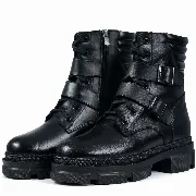 Ghete dama, Glemis, piele naturala - Cod: AS-2262, Culoare: Negru Box, Marime: 40 (26.6 cm)