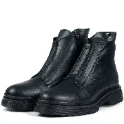 Ghete dama, Glemis, piele naturala - Cod: NE-423, Culoare: Negru Box, Marime: 38 (25.2 cm)