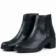 Ghete dama clasic, Glemis, piele naturala - Cod: PS-galaxy-10, Culoare: Negru Box, Marime: 38 (24.6 cm)