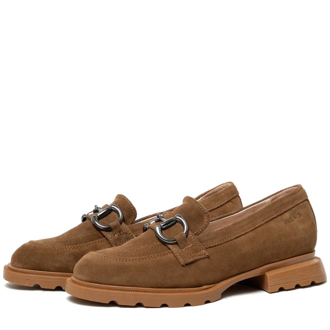 Mocasini dama, Glemis, piele naturala intoarsa - Cod: 650, Culoare: Maro, Marime: 38