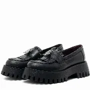 Mocasini dama, Glemis, piele naturala - Model: IB-2610, Culoare: Negru, Marime: 38 (25 cm)