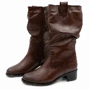 Cizme dama, Glemis, piele naturala - Cod: AS-4121-2, Culoare: Maro Box, Marime: 38 (25.4 cm)