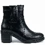 Ghete dama clasic, Glemis, piele naturala - Cod: PS-sila-690, Culoare: Negru Box, Marime: 36 (22.8 cm)