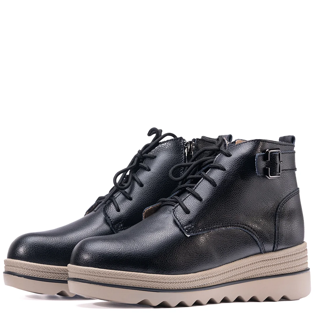 Ghete dama, Voguer, piele naturala - Colectie: Elegant Nomad, Culoare: Negru, Marime: 37