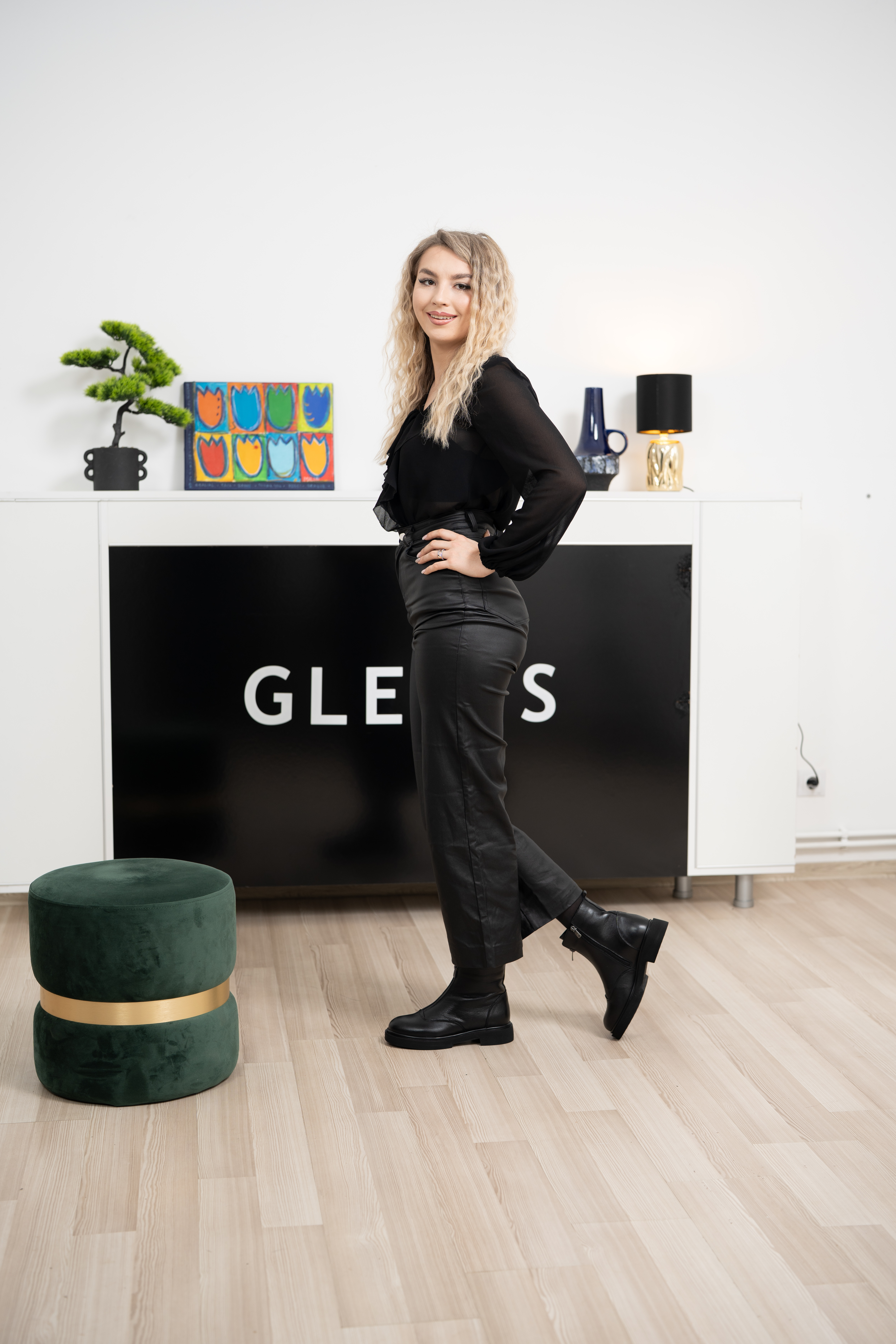 Ghete dama, Glemis, piele naturala - Cod: AS-2327, Culoare: Negru Box, Marime: 38 (25.1 cm)